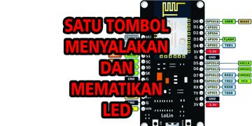 Menyalakan dan mematikan led dengan satu tombol